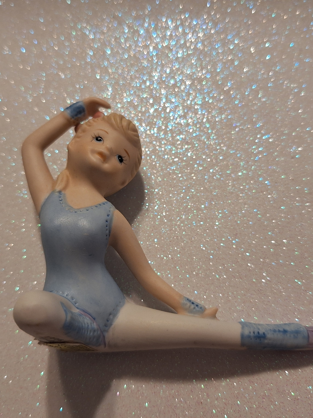 Homco Vintage Ballerina Girl In Blue Figurine 1406
